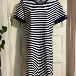 Tommy Hilfiger Black and White Striped Mini Dress